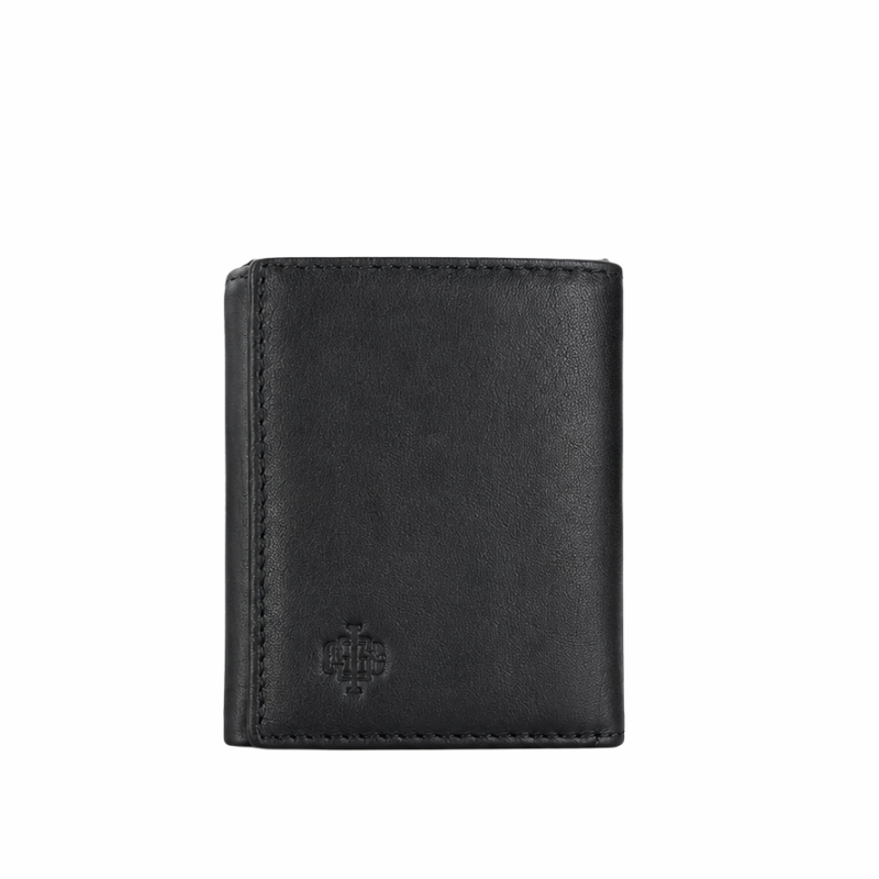 Classic Tri-Fold Leather Card Wallet