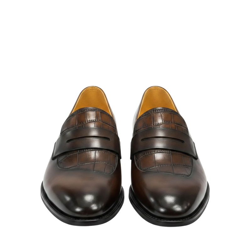 Classic Azure Strap Penny Loafers
