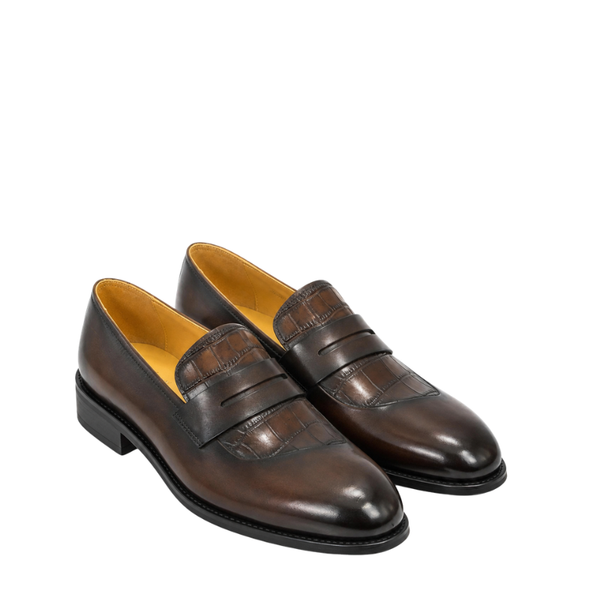 Classic Azure Strap Penny Loafers
