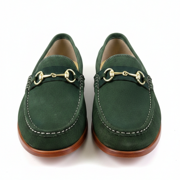 Classic Buckle Italian Leather Horsebit Loafers