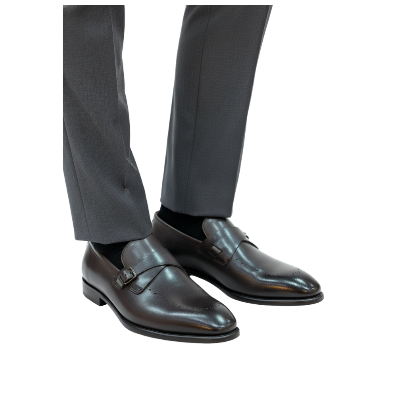 Classic Buckle Leather Formal Loafers