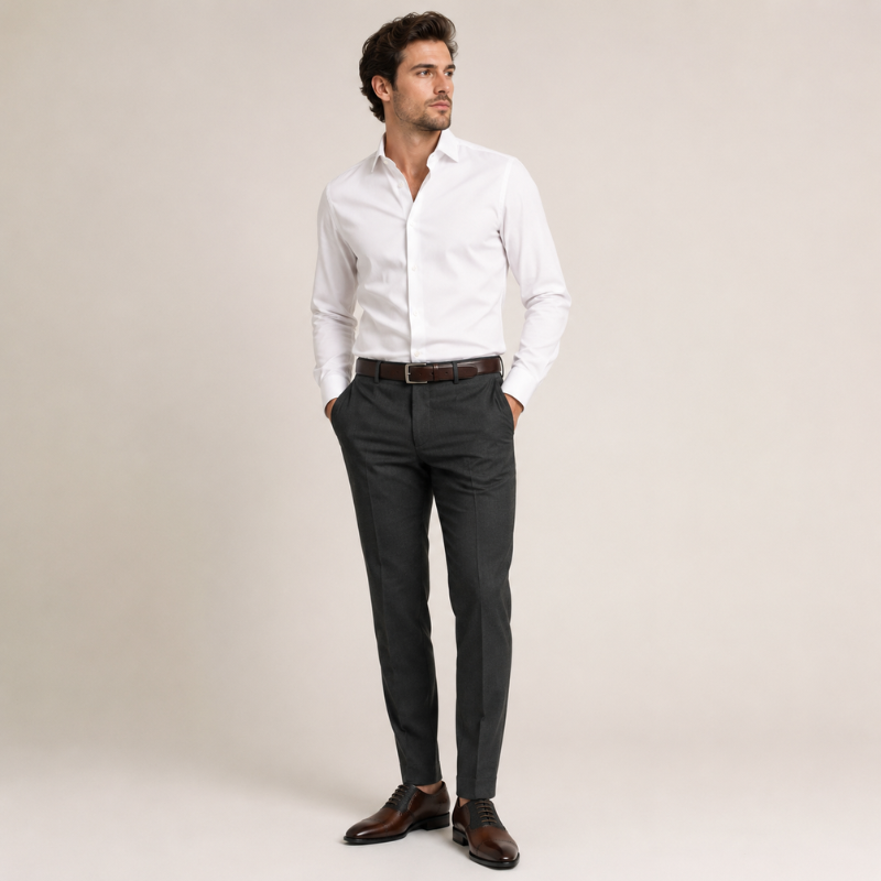 Classic Cap Toe Italian Leather Oxford Shoes