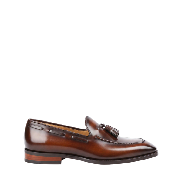 Classic Charm Tassel Leather Loafers - Brown