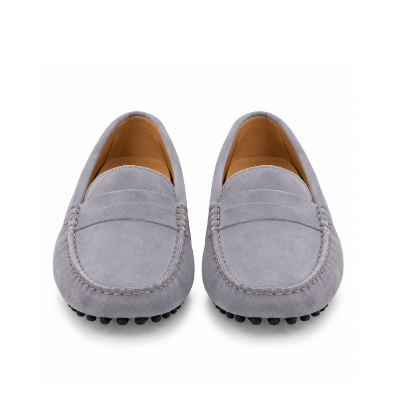 Classic Crafted Italian Suede Penny Driving Loafers