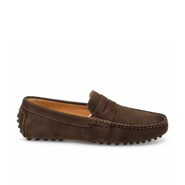 Classic Crafted Italian Suede Penny Driving Loafers