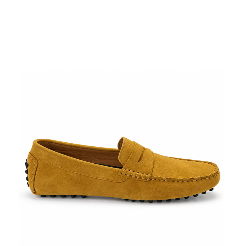 Classic Crafted Italian Suede Penny Driving Loafers