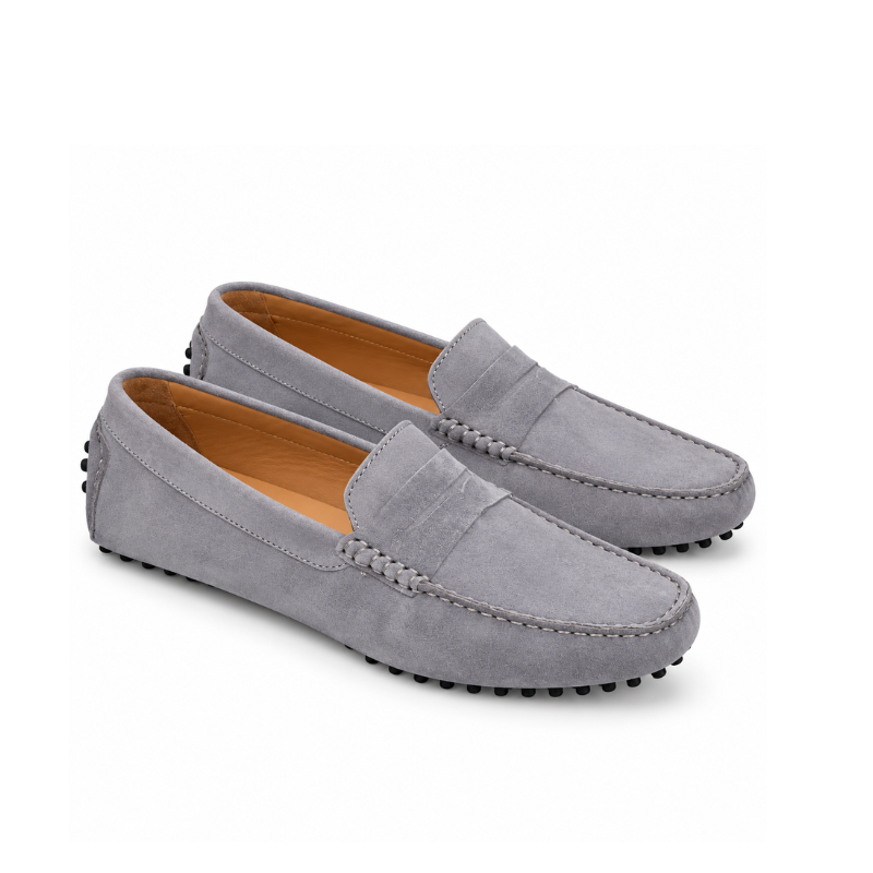 Classic Crafted Italian Suede Penny Driving Loafers
