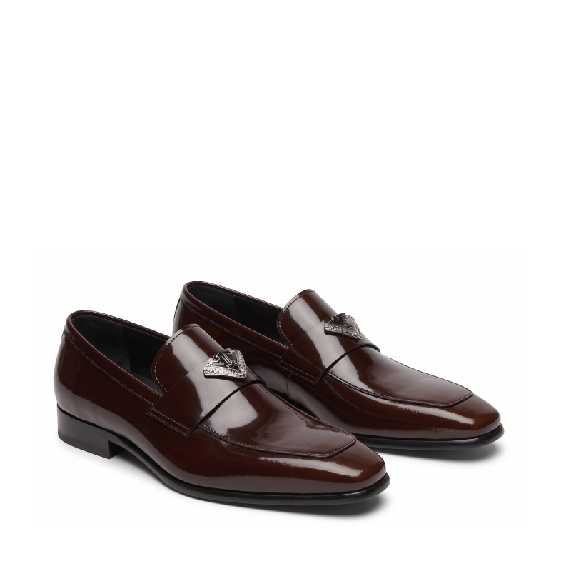 Classic Crest Patent Leather Loafer