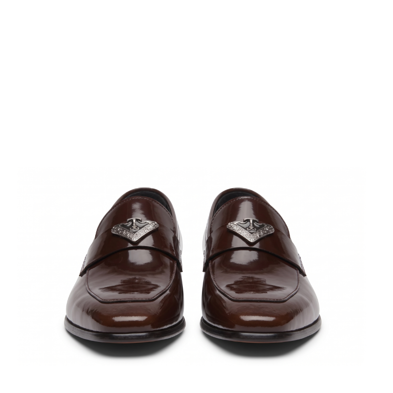 Classic Crest Patent Leather Loafer