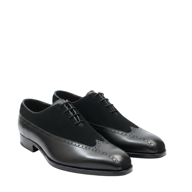Classic DualäóïTexture Brogue Elegance Oxford Shoes