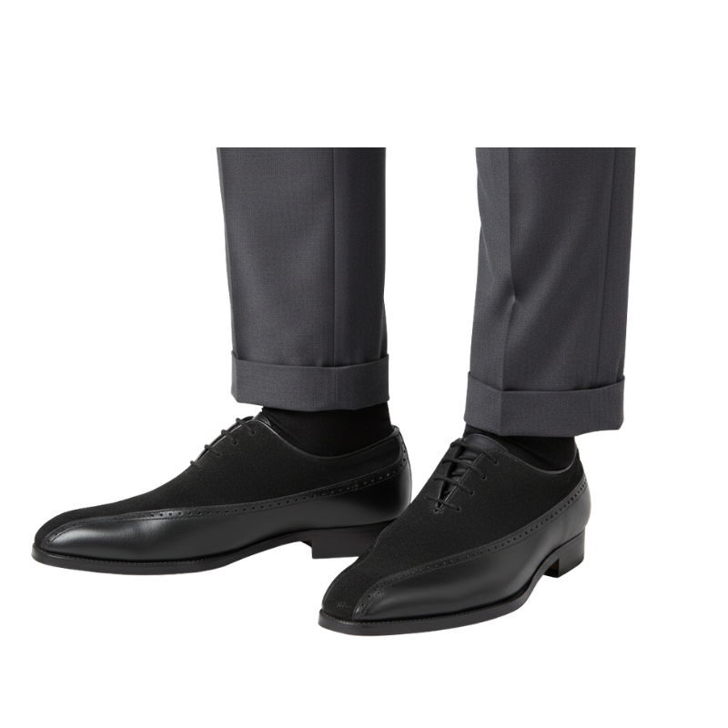 Classic DualäóïTexture Brogue Elegance Oxford Shoes