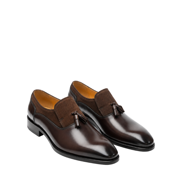 Classic Dual Tone Dapper Tassel Loafers