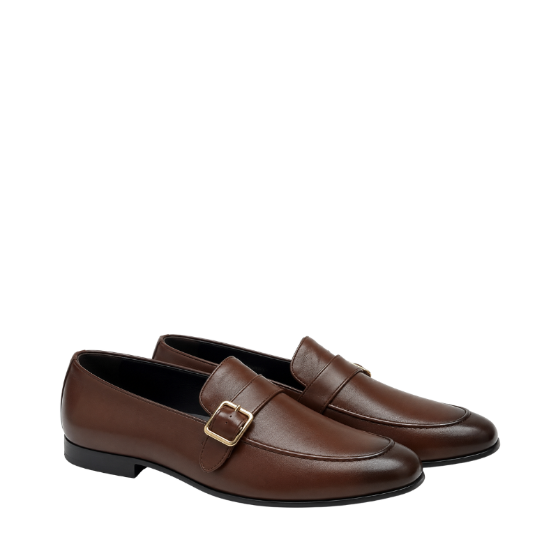 Classic Elegance Italian Craft Buckle Loafer