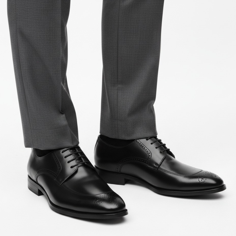 Classic Elegance Leather Brogue Oxford Shoes