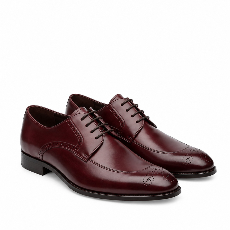 Classic Elegance Leather Brogue Oxford Shoes