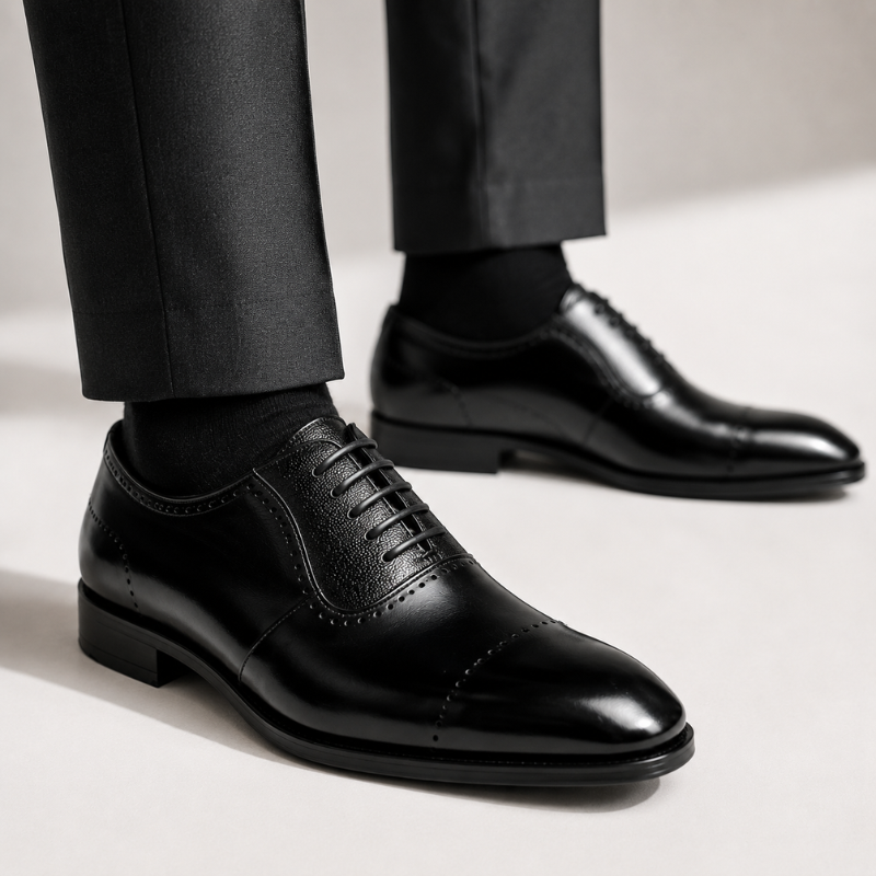 Classic Kaelan Cap Toe Leather Oxford Shoes