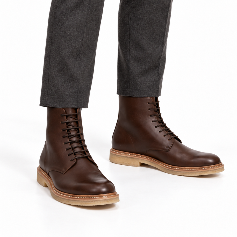 Classic Lace-Up Ankle Boots