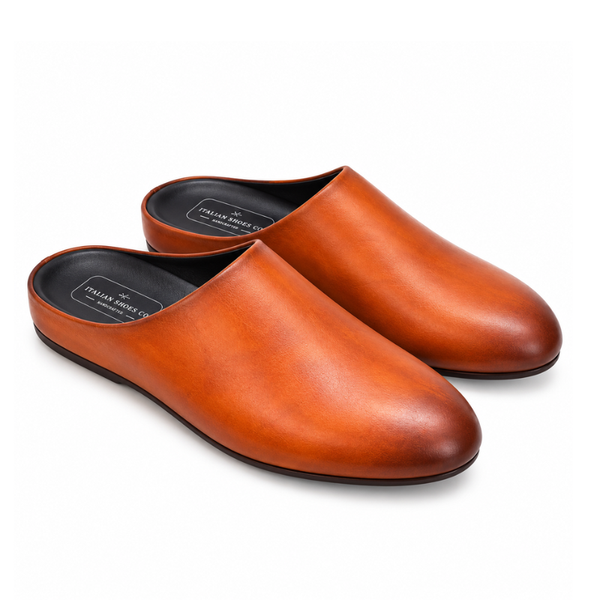 Classic Leather Italian craft Mule