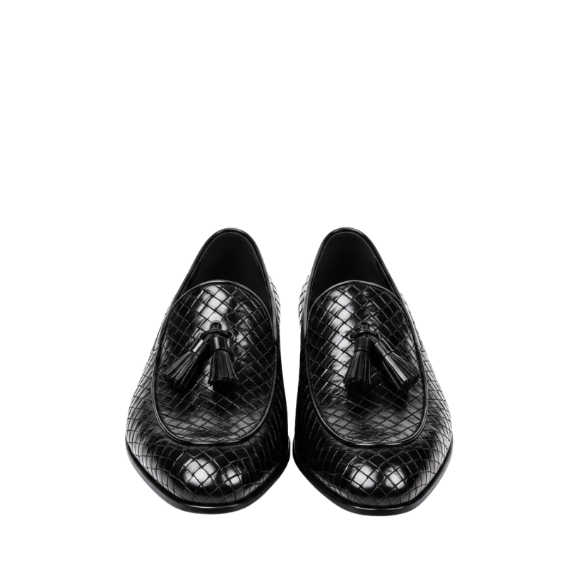 Classic Loafers With Regal Weave Detailing