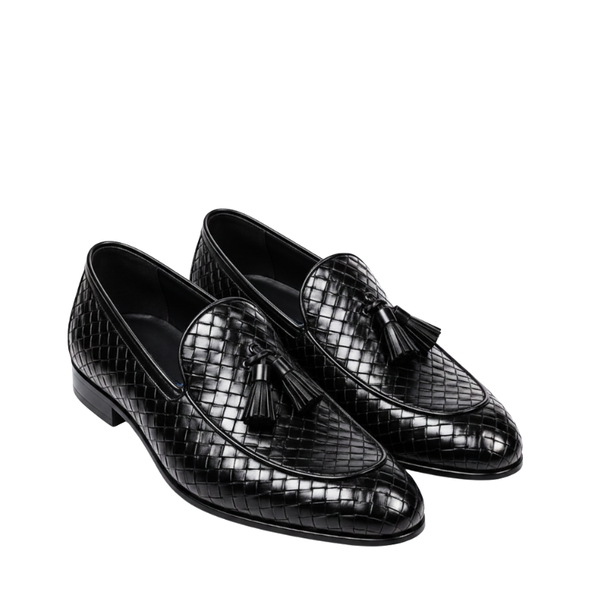 Classic Loafers With Regal Weave Detailing