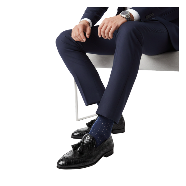 Classic Loafers With Regal Weave Detailing