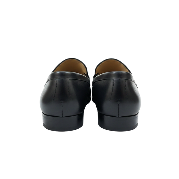 Classic Majesty Crown Braided Bit Leather Loafers
