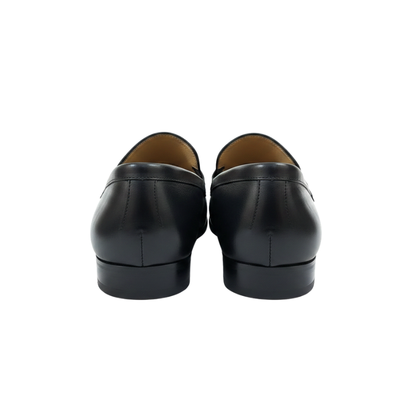Classic Majesty Crown Braided Bit Leather Loafers