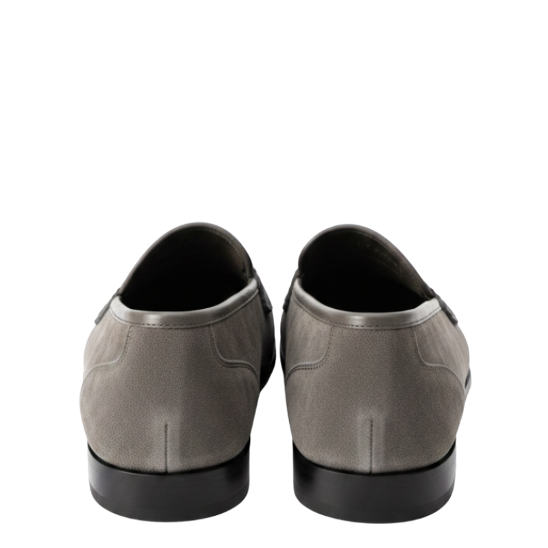 Classic Rounded Toe Suede Loafers with Artisanal Finish