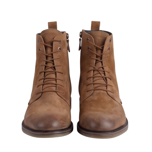 Classic Rugged Suede Lace up Boots