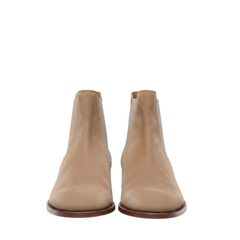Classic Suede Chelsea Boots With Italian Elegance