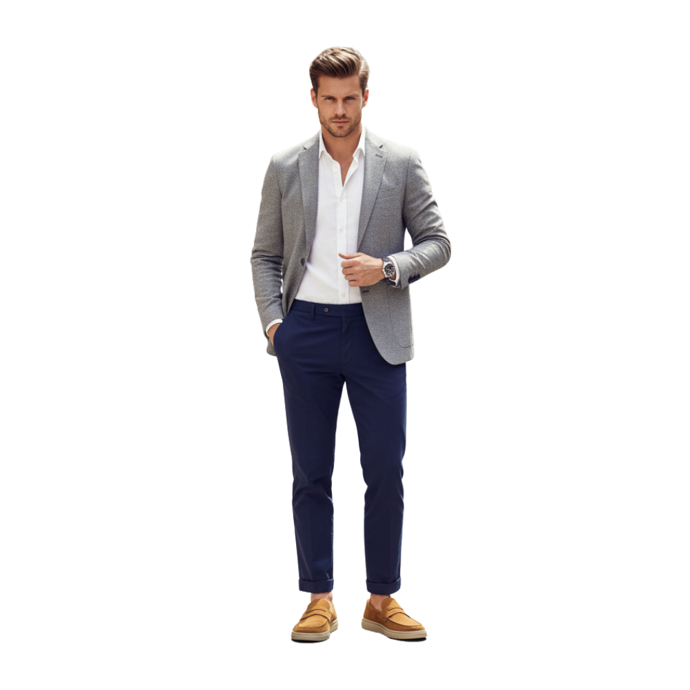 Classic Suede Italian Loafer with Modern Sole