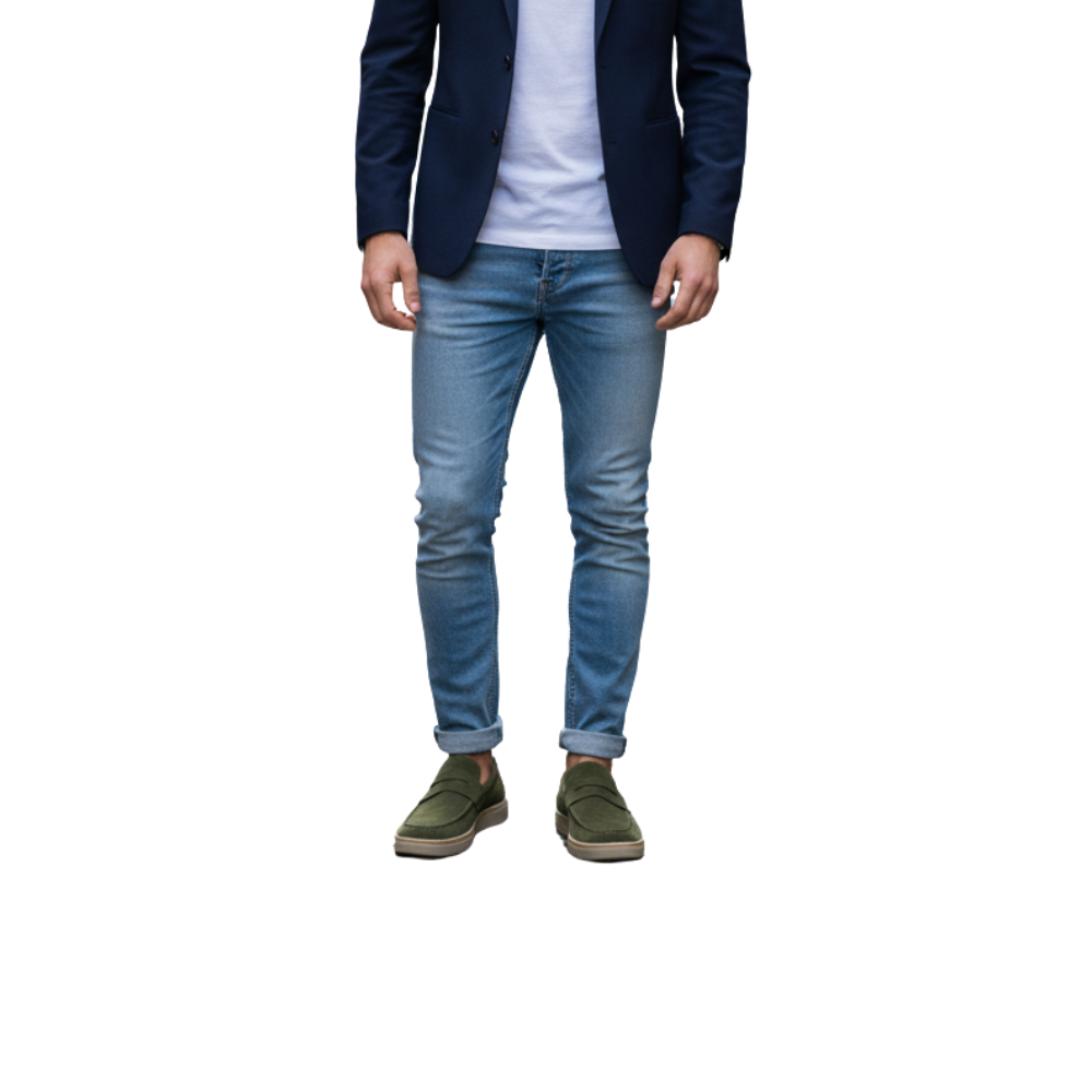 Classic Suede Italian Loafer with Modern Sole