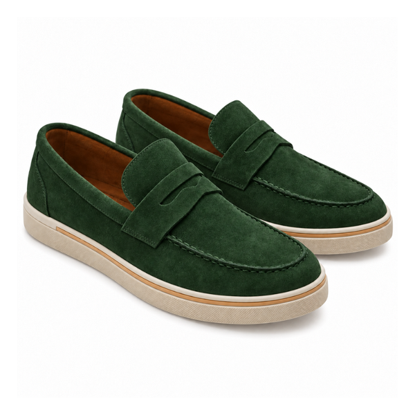 Classic Suede Italian Loafer with Modern Sole