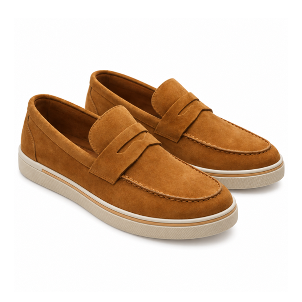 Classic Suede Italian Loafer with Modern Sole