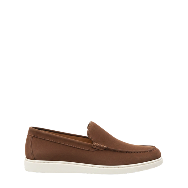 Classic Suede Loafers With Smooth Refined Versatility - Brown