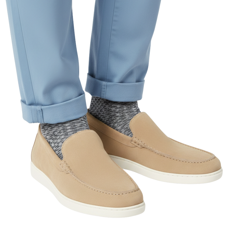 Classic Suede Loafers With Smooth Refined Versatility