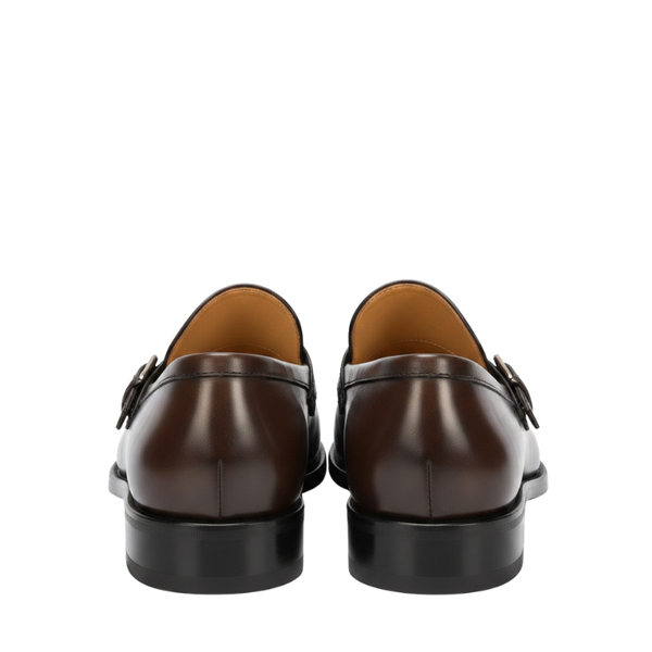 Classic Textured Buckled Elegance Loafer