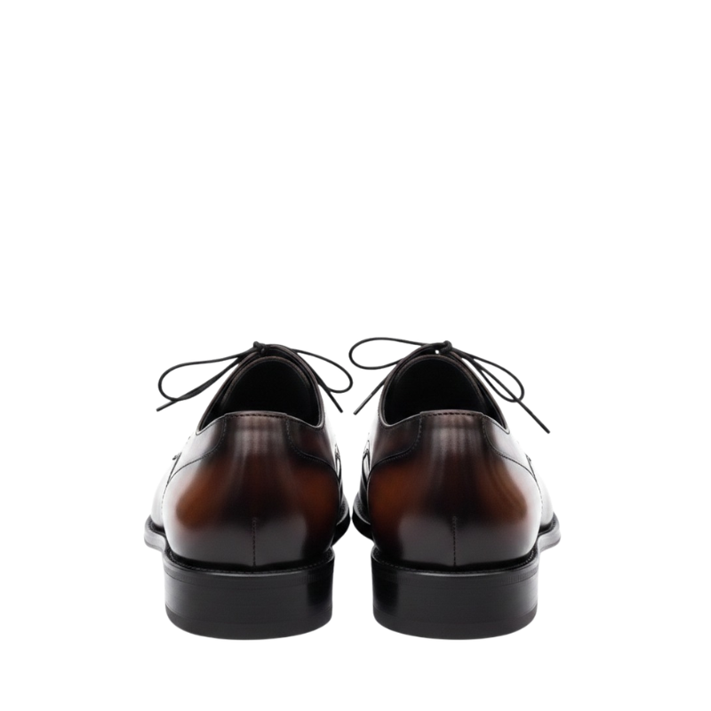 Classic Two-Tone Brogue Oxfords With Geometry Elegance