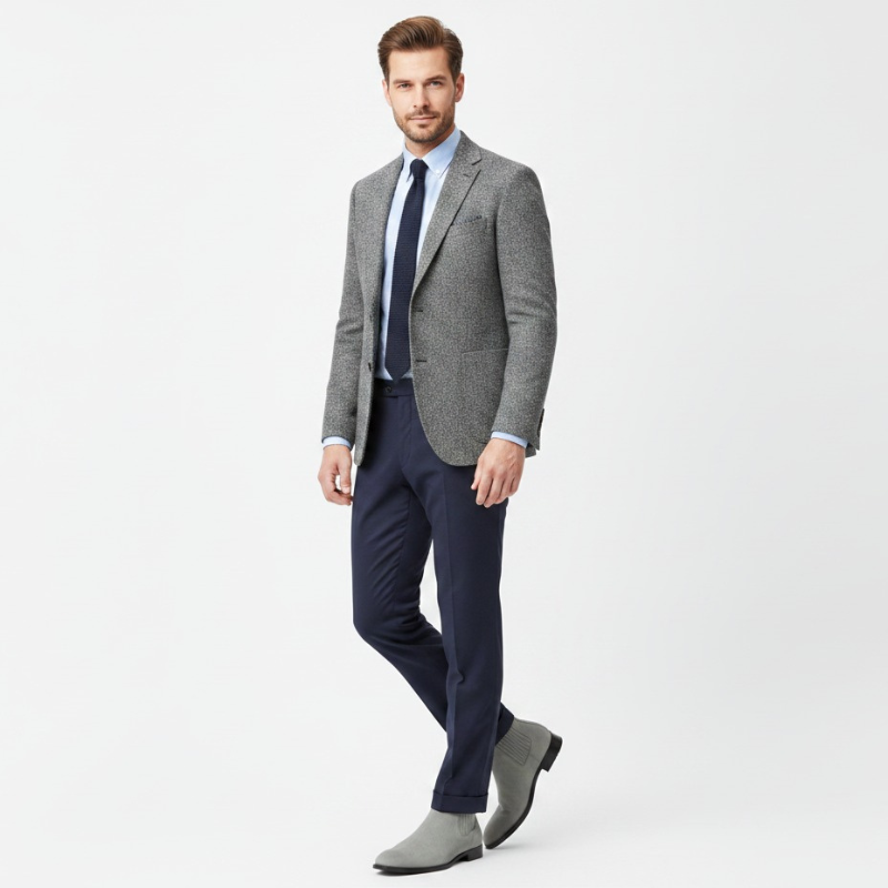Classic Suede Voyage Elegance italian Chelsea Boots