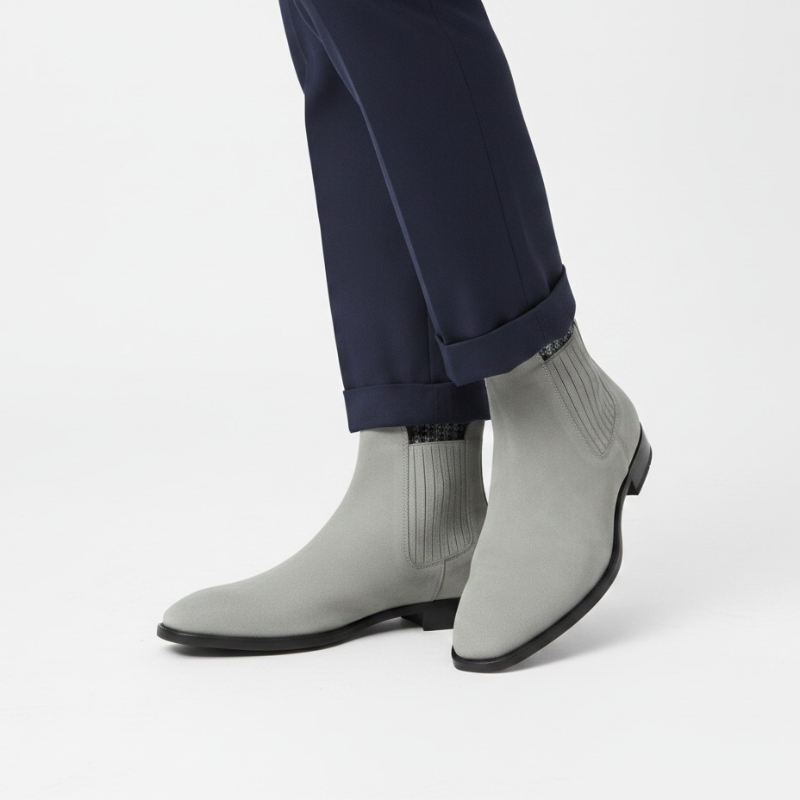 Classic Suede Voyage Elegance italian Chelsea Boots
