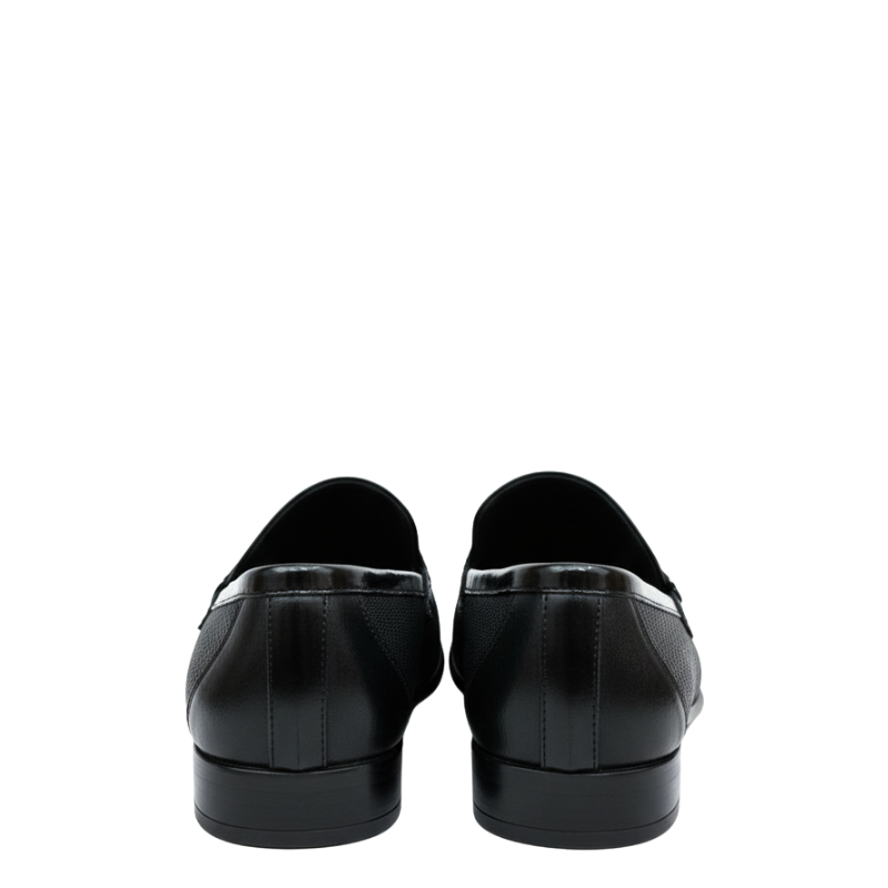 Classical Textured Stripe Penny Loafers