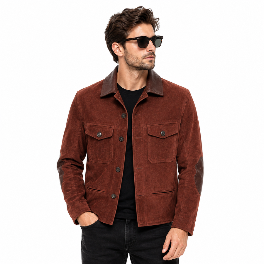 Men's  Suede Classic Utility Jacket