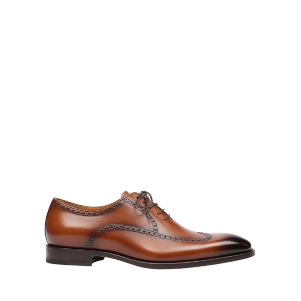 Cognac Heritage Crafted Wingtip Oxford Shoes