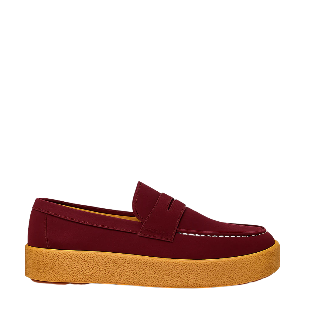 Men Suede Round Toe Loafer Black