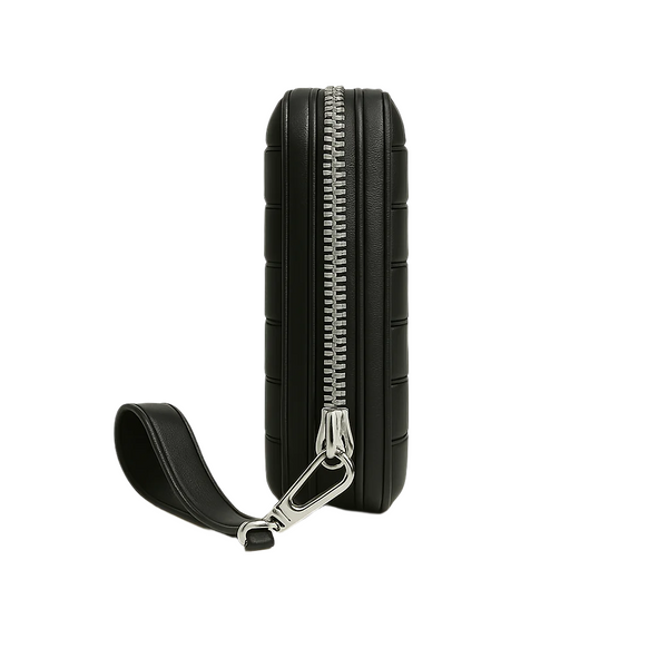 Croco Tan Textured Around Zip Wallet