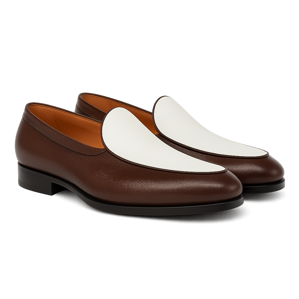 Men's Leather Dual Tone Italian Loafer