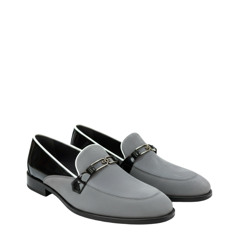 Couture Textured Patent Leather Heritage Elite Loafers