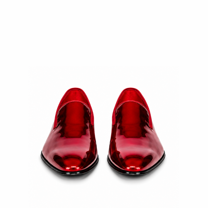 Crimson Royale Patent Leather Loafers