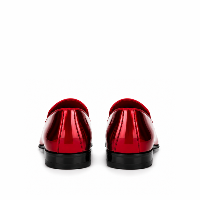 Crimson Royale Patent Leather Loafers