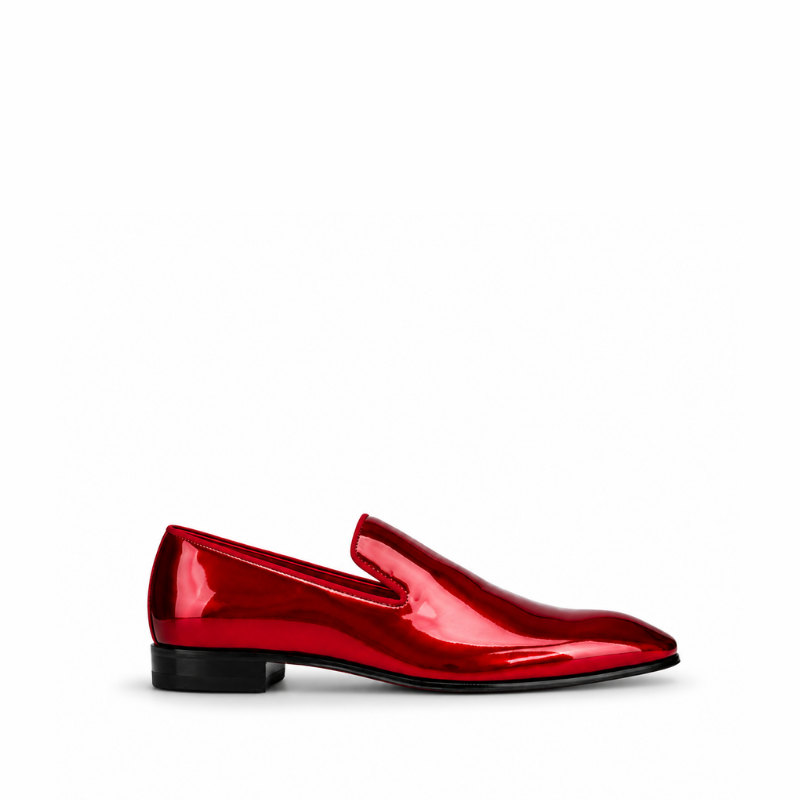 Crimson Royale Patent Leather Loafers